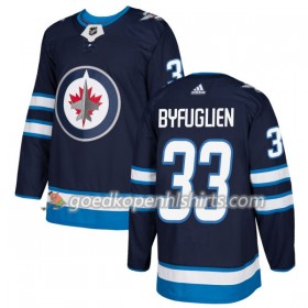 Winnipeg Jets Dustin Byfuglien 33 Adidas 2017-2018 Navy Blauw Authentic Shirt - Mannen